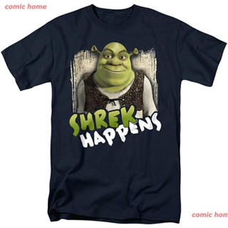 2022 Shrek Collection Unisex Adult T Shirt เสื้อยืด ดพิมพ์ลาย เสื้อยืดผ้าฝ้าย คอกลม cotton ความนิยม discount Unisex