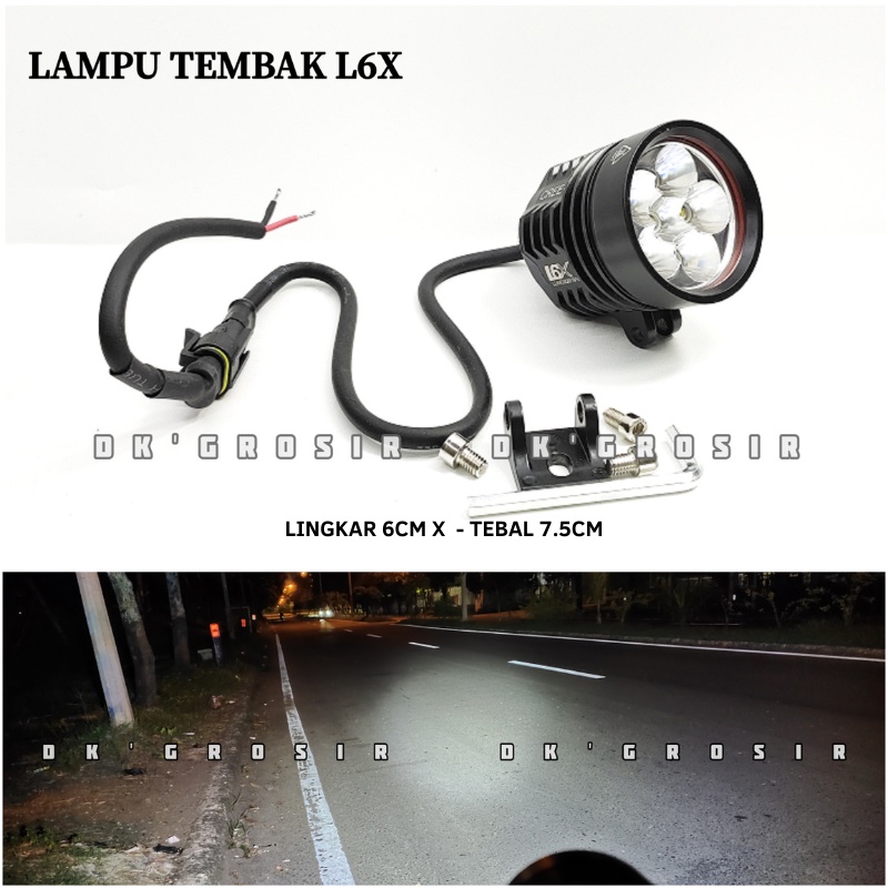 MATA L6X ไฟสปอร์ตไลท์ LED 6 ตา สีขาว