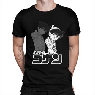 มาใหม่ เสื้อยืดคอกลม แขนสั้น ผ้าฝ้าย ลายการ์ตูนอนิเมะญี่ปุ่น Detective Conan พลัสไซซ์ สําหรับผู้ชาย 2022