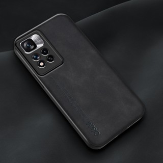 เคสโทรศัพท์หนัง PU TPU แบบนิ่ม กันกระแทก สําหรับ Redmi Note 11 Pro Plus 11S 5G 4G