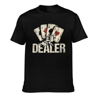 เสื้อยืดแขนสั้น พิมพ์ลาย Casino Dealer Poker Dealer สําหรับผู้ชาย_07