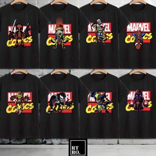 MARVEL Comics T-Shirt Superhero Graphic shirt Black Tee Retro / Shirt Unisex Bootleg Trend Fashion_03