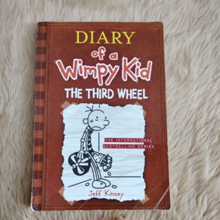 วรรณกรรมเยาวชนอังกฤษ#Diary of a Wimpy Kid: The Third WheelNovel by Jeff Kinney/มือสองตำหนิในรูป