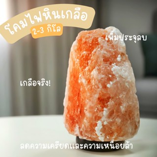 โคมไฟเกลือ หิมาลัย (พร้อมสายไฟและหลอด) Himalayan Salt Lampหินเกลือหิมาลัย ลดกลิ่นอับในห้อง ป้องกันฝุ่นละออง ลดภูมิแพ้