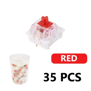 Royal Kludge Switch 35 ชิ้น Original Mechanical Keyboard Switches สีแดงสีน้ําตาลสีฟ้า Fit สําหรับ Cherry MX