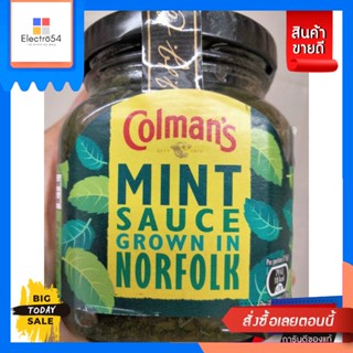 Colmans Mint Sauce ซอส สำหรับจิ้ม โคล แมน 165g. Colmans Mint Sauce Colmans