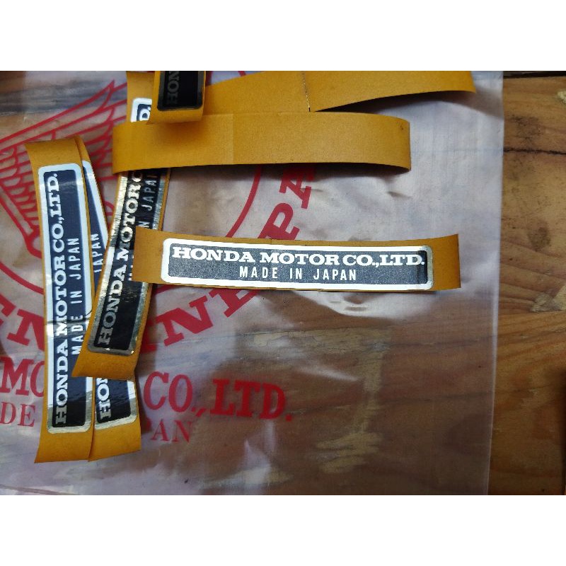 สติ๊กเกอร์กรอบสติ๊กเกอร์ honda c50 c70 cs90 c102 c110 s90 s110 cb100 เดิม