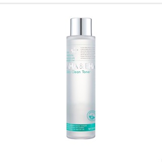 Mizon Aha&amp;Bha Daily Clean Toner 150 มล. / ขจัดผิวที่ตายแล้ว ผิวเรียบเนียน ให้ความชุ่มชื้นแก่ผิว