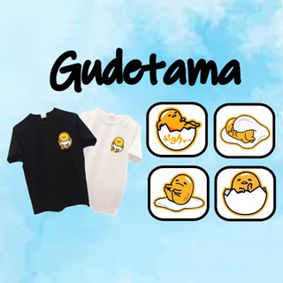 T-Shirt 【Gudetama 蛋黄哥】 Short Sleeve Unisex Tees Loose T shirt Women / Men Tops Baju Perempuan Murah 衣服上衣_07