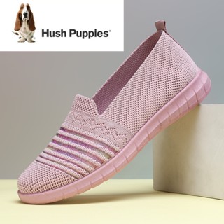 HUSH PUPPIES รองเท้าโลฟเฟอร์ ส้นแบน แบบสวม สําหรับผู้หญิง