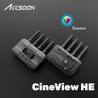 Accsoon CineView HE 2.4Ghz 5Ghz เครื่องรับส่งสัญญาณวิดีโอไร้สาย หลายสเปกตรัม