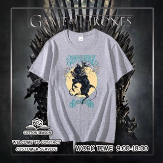 เสื้อยืด Game of Thrones Eddard Stark เสื้อยืดน่ารักๆ ผ้าฝ้าย คุณภาพคุ้มค่าเกินราคา เสื้อยืดไม่ต้องรีด ธรรมดา_08