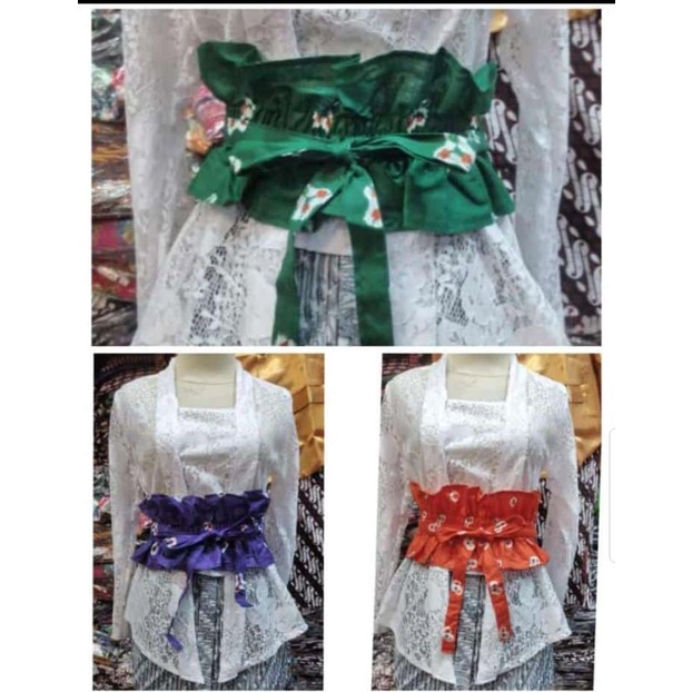 เข็มขัด / Obi / Oby Fashion Womens Kebaya with Jumputan Motif สีสวยต่างๆ