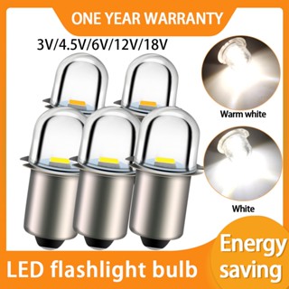 Ruiandsion E10 P13.5S หลอดไฟ Led 3V 4.5V 6V 12V 18V สีขาวอบอ…