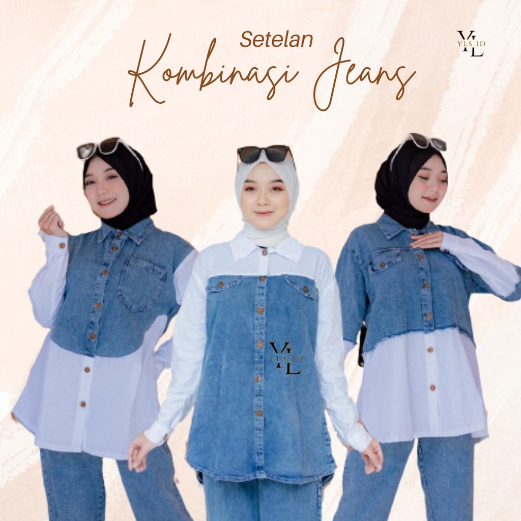 Yls - ชุดยีนส์ผสมธรรมดา/ชุดรวมธรรมดา