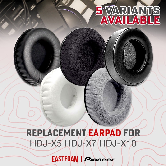 Earpad Earcup Pioneer HDJ-X5 HDJ-X7 HDJ-X10 ฟองน้ําแผ่นรองหูฟัง