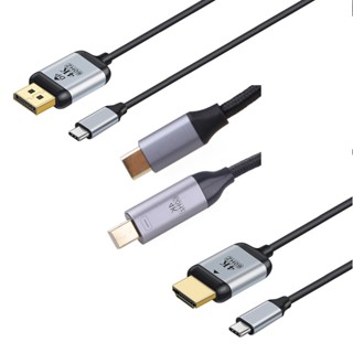 R* สายเคเบิล USB C เป็นพอร์ตดิสเพลย์ 1 8 ม. 4K 60Hz 3 เป็น DP