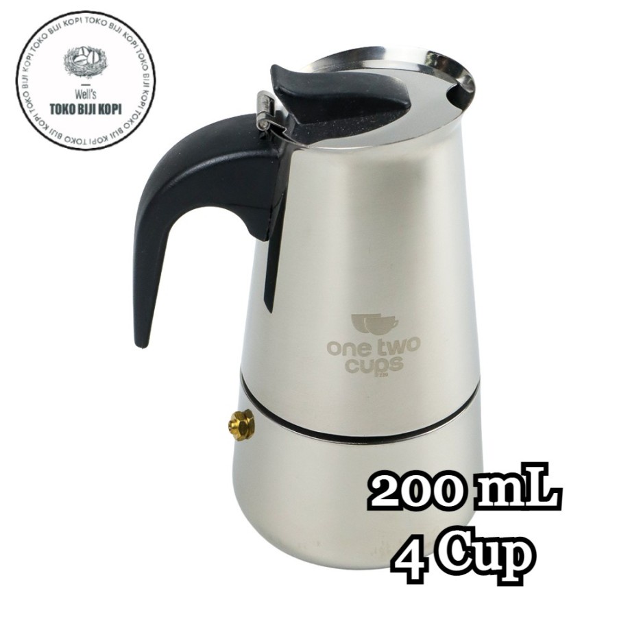 เครื่องชงกาแฟเอสเพรสโซ่ Moka Pot กาน้ําชาเตากรอง 4 ถ้วย - 200 มล. Z20