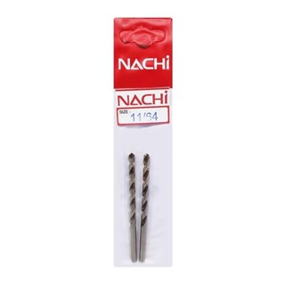 TWIST ดอกเจาะเหล็ก NACHI 11/64 นิ้ว แพ็ก 2 ชิ้นTWIST DRILL BIT NACHI 11/64" 2PCS