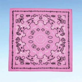 Smiley Bandana ผ้าโพกหัว ผ้าพันคอ สินค้าพร้อมส่ง ขนาด 48x48cm