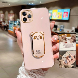 Compatible With Samsung Galaxy A04 A04S A04E A03 A03S A54 A14 A13 Core 5G เคสซัมซุง สำหรับ Case Creative Panda Folding Bracket เคส เคสโทรศัพท์ เคสมือถือ Cases Back Cover Protective Casing