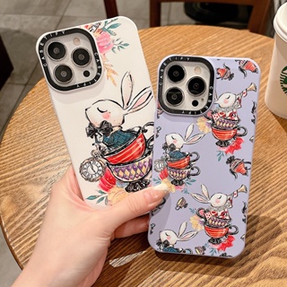 【Palace rabbit】Casetify Case iPhone Case for 14 Pro 14ProMax 13 Pro 12 14 plus 11 Pro Max XR X XS Max 7/8 Plus Shockproof Fashion Soft TPU Silicone ins tide