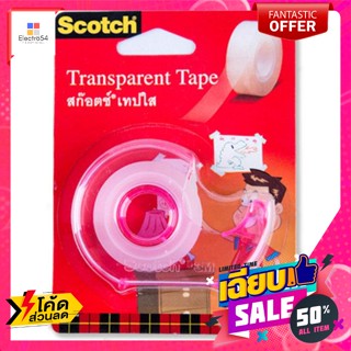 สก๊อตช์ เทปใสมีที่ตัดในตัว รุ่นรีฟิล Scotch transparent tape with built-in cutter, refill modelเทปแล