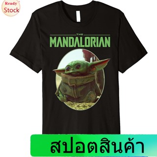 เสื้อยืดกีฬา Star Wars The Mandalorian The Child Circle Portrait Premium T-Shirt Short sleeve T-shirts_04