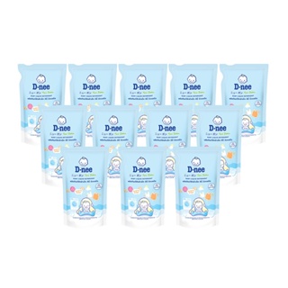 BABY น้ำยาซักผ้าเด็กชนิดเติม D-NEE 600 มล. สีฟ้า แพ็ก 12 ชิ้นBABY LIQUID DETERGENT REFILL D-NEE 600ML BLUE PACK12