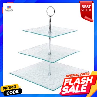 Tier ชั้นวางขนมทรงสี่เหลี่ยม 3 ชั้น KASSE HOME รุ่น 6129s สีใส3 Tier Square Dessert Rack KASSE HOME No. 6129s Clear