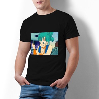 เสื้อยืดสวยๆ Bandai ดราก้อนบอลโกรธ Bulma เสื้อยืดอะนิเมะบิ๊กบีชเสื้อยืดพิมพ์ผ้าฝ้ายเสื้อยืดบุรุษ_04