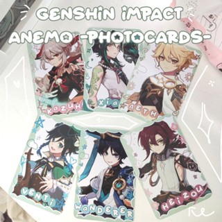 โฟโต้การ์ด Anemo (xiao, kazuha, scaramouche, heizou, venti) | Genshin อิมแพ็ค