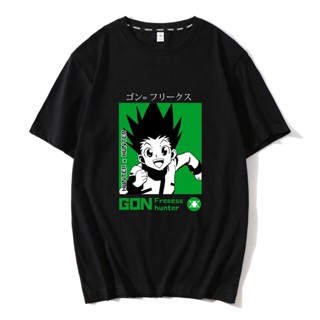 【พร้อมส่ง】เสื้อยืดคอกลม แขนสั้น พิมพ์ลายการ์ตูน Hunter X Hunter Killua Zoldyck Baka สไตล์คลาสสิก Basic_02