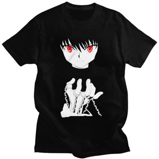 Novelty Hunter X Hunter T-shirt Men Short Sleeves Cotton Tshirt Japan Anime Manga Shirt Devil Eye Kurapika Tee Tops_02