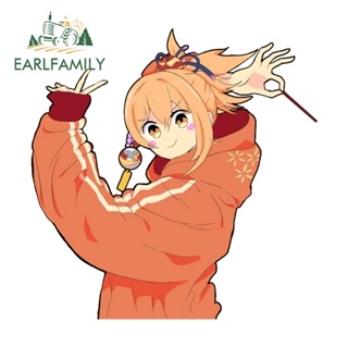 Earlfamily สติกเกอร์ ลายกราฟฟิตี้ 13 ซม. × 12.9 ซม. กันรอยขีดข่วน สําหรับติดตกแต่งกระจกรถยนต์ แล็ปท็อป หมวกกันน็อค