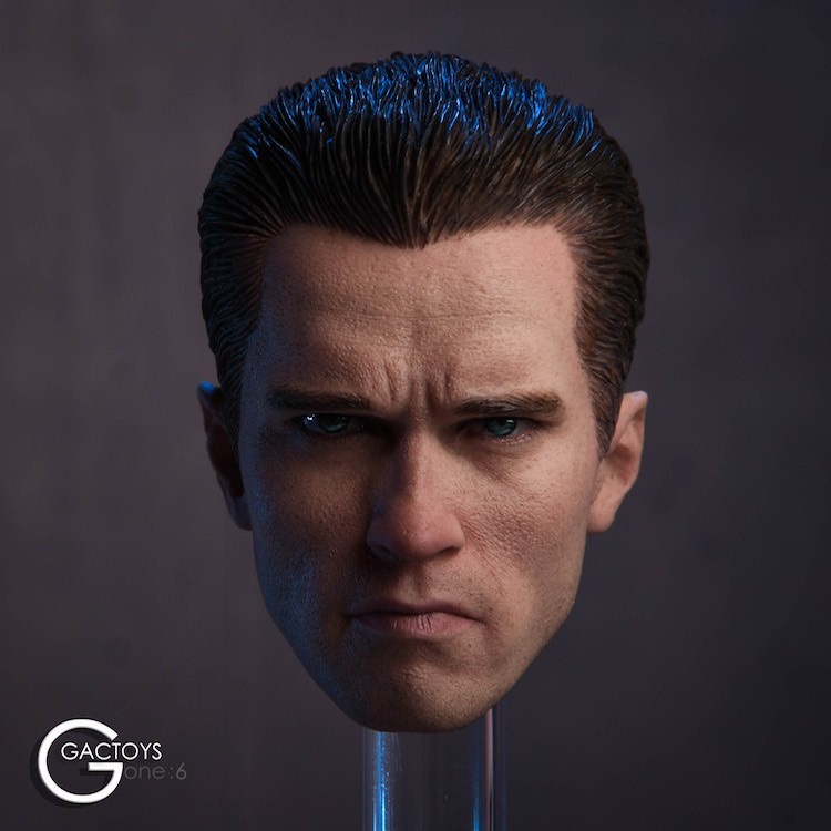 GACTOYS GC016 1/6 Soldier Arnold Head Sculpture Model Terminator 2 T800 สามารถเชื่อมต่อกับ PH J Read