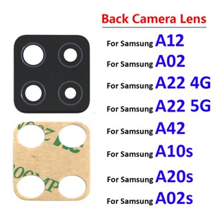 กระจกกันรอยเลนส์กล้อง ด้านหลัง พร้อมสติกเกอร์ สําหรับ Samsung A12 A21 A31S A317F A42 A425F A10s A20s A02 A02s A22 4G 5G