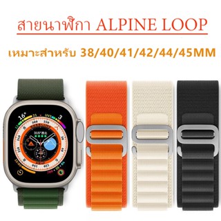 หัวล็อคสแตนเลส สายไนลอน i watch 8 7 6 5 4 3 2 1 สวมใส่ง่าย 41mm 38mm 40mm จัดส่งกรุงเทพ 42mm 44mm 45mm