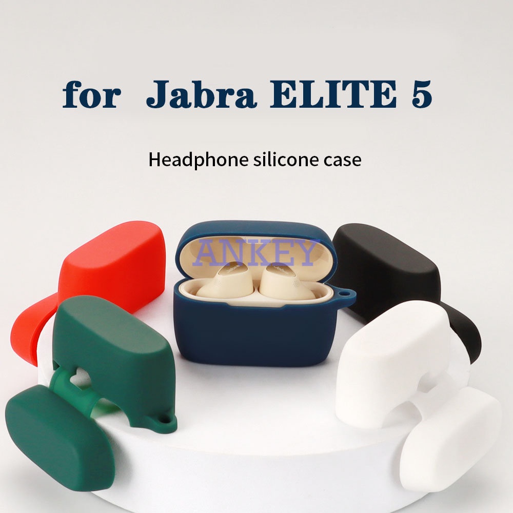 case for Jabra Elite 5 4 3 2 85T 75T / 7Pro / Elite 7Active Silicone Case Solid Color Anti-drop Prot