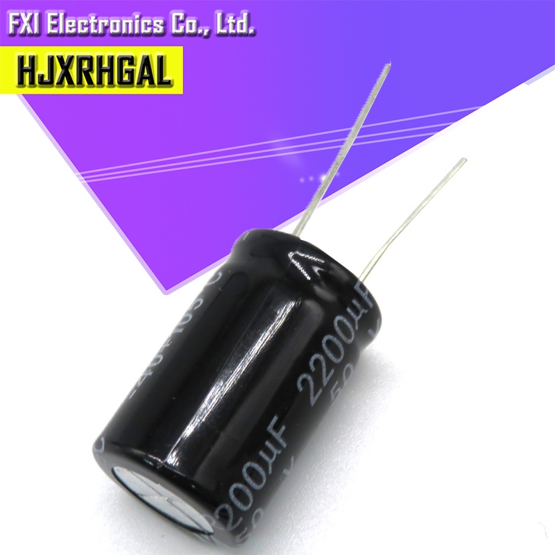 10 ชิ้น 50V2200UF 16*25 มม. 2200UF 50V Electrolytic capacitor ใหม่