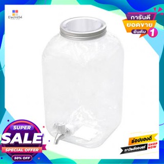 Square แกลลอนน้ำทรงเหลี่ยม Pet แบบมีก๊อก Kassa Home รุ่น Rt033 ขนาด 8 ลิตร สีฟ้าใสpet Square Water Gallon With Tap  Home