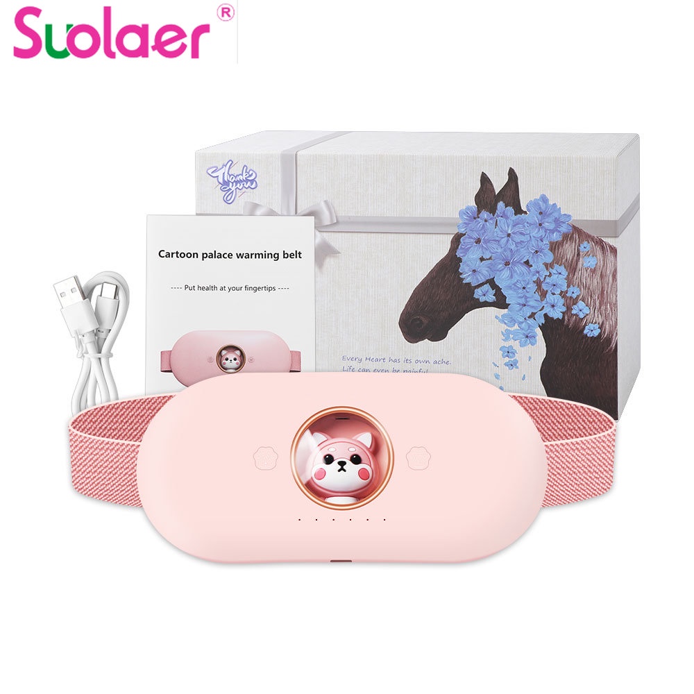 Suolaer เข็มขัดนวดเอว บรรเทาอาการปวดประจําเดือน 3 โหมด