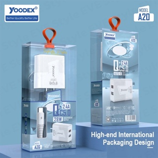 YOODEX A20 Model QC5.0 + 2.4A Dual output Fast Charger หัวชาร์จ/ชุดชาร์จ สำหรับ