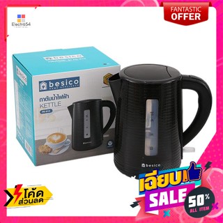 กาต้มน้ำไฟฟ้า ขนาด 1.7 ลิตร รุ่น FD-610 สีดำ   electric kettle, size 1.7 liters,