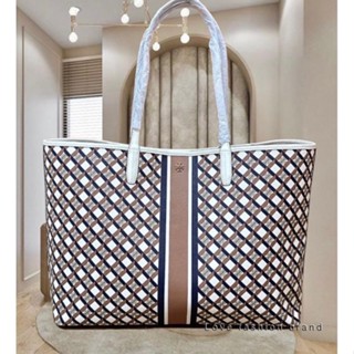 👑ผ่อน0%~แท้100%👑 กระเป๋าสะพาย TORYBURCH Geo Logo Tote 89762