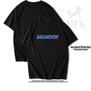 เสื้อยืด พิมพ์ลาย Breakside Combed 24s Plastisol Distro กําหนดเองได้