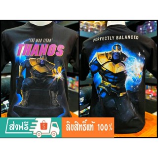 เสื้อยืดMarvel_ลิขสิทธิ์แท้ลายThanosสีดำ.(mvx002)_03