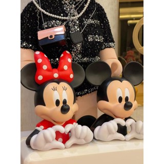 Disney พร้อมส่ง ราคาประหยัด ใหม่ ฟิกเกอร์มิกกี้ มินนี่เมาส์ สตูดิโอ ขนาดเล็ก สําหรับตกแต่งรถยนต์