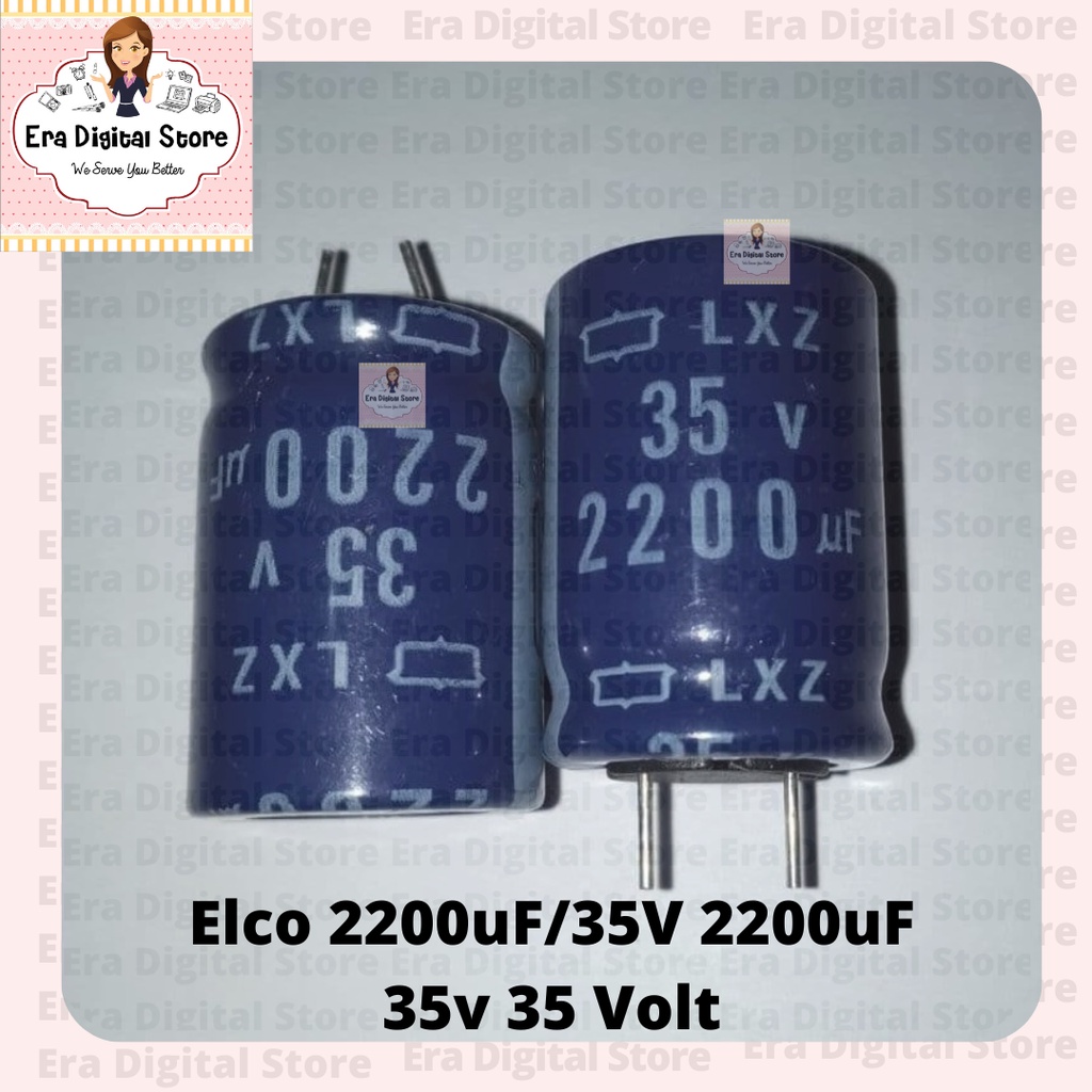 Elco 2200uF/35V 2200uF 35v 35 โวลต์