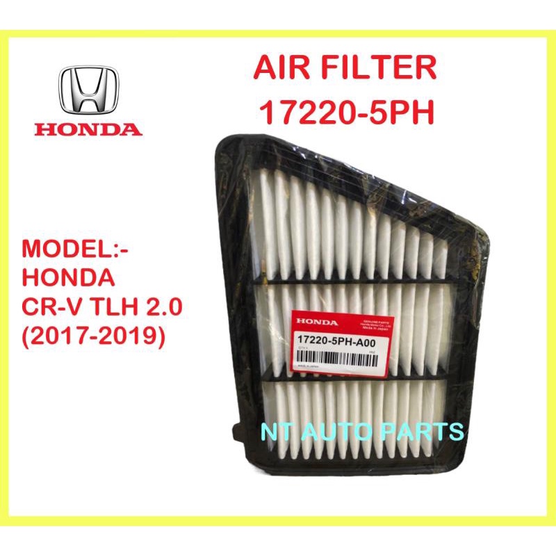 ไส้กรองอากาศ สําหรับ HONDA CRV TLH 2.0 2017Y-2019Y 17220-5PH-A00
